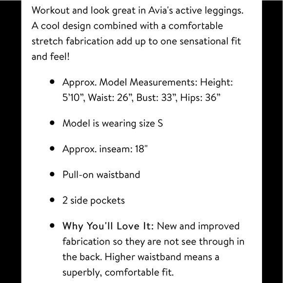 Avia Printed Capri W/pocket in Multi Size Large - Picture 14 of 16